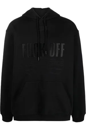 VTMNTS Pullover-hættetrøje med slogantryk