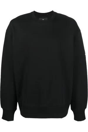 Y-3 Sweatshirt med rund hals og logotryk