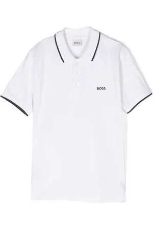 HUGO BOSS Polo med præget logo