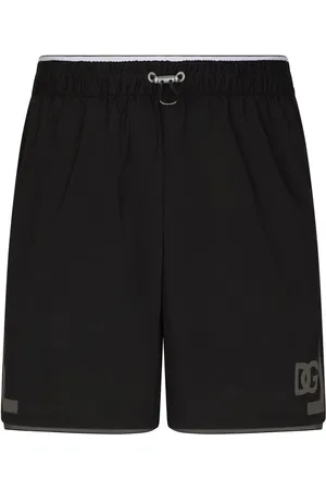 Dolce & Gabbana Knælange badeshorts med monogramtryk
