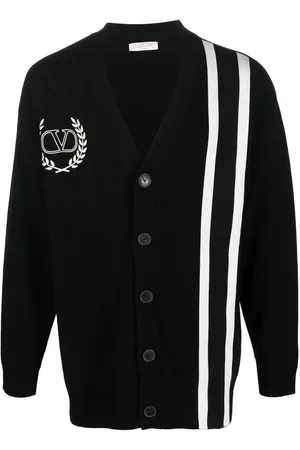 VALENTINO GARAVANI Cardigan i strik med VLogo