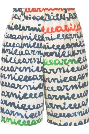 Marni Bermuda-shorts med logotryk