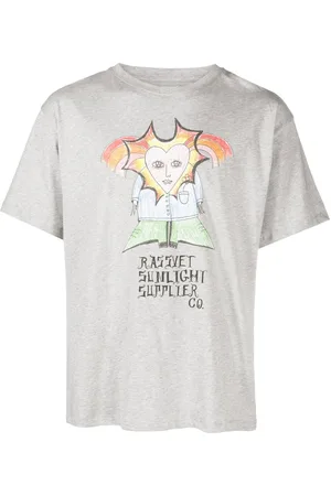 Rassvet T-shirt med grafisk sollys-tryk