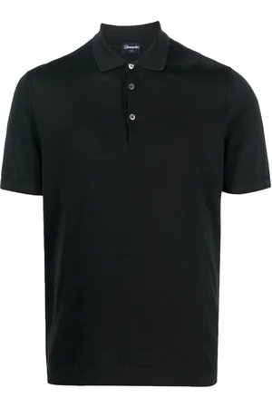 DRUMOHR Polo med stolpelukning og knapper