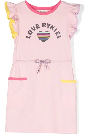 Sonia Rykiel Enfant Fancy kjole med flæseærmer