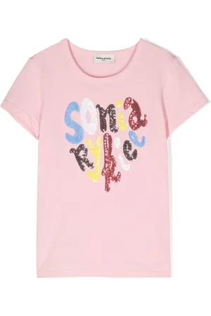 Sonia Rykiel Enfant Kortærmet T-shirt med logoudsmykning