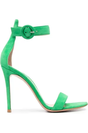Gianvito Rossi Portofino 105mm sandaler i ruskind