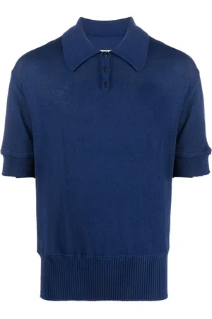 Maison Margiela Strikket polo med fire syninger