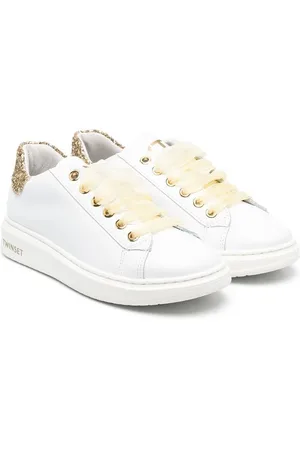 Twin-Set Sneakers med glitterdetalje og snøre
