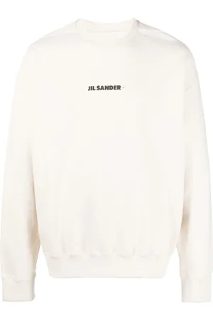 Jil Sander Sweatshirt med rund hals og logotryk