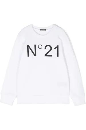 Nº21 Sweatshirt med rund hals og logotryk