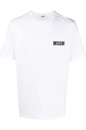 Msgm Kortærmet T-shirt med logotryk