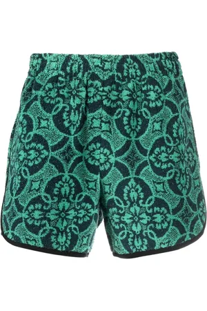 Marine Serre Oriental Towels træningsshorts