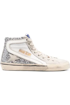 Golden Goose High-top sneakers med glimmerdetalje