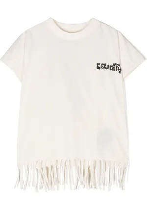 MARCELO BURLON Sunset Cross T-shirt med frynser