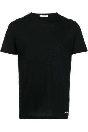 Jil Sander Ensfarvet T-shirt