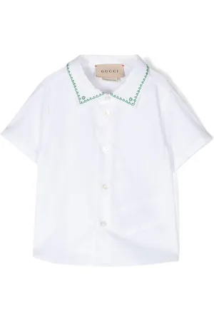 Gucci Kortærmet skjorte med broderet kant