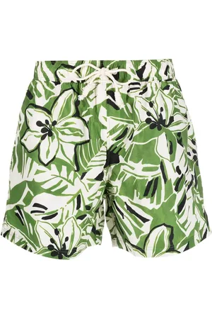 Palm Angels Blomstrede badeshorts med snoretræk