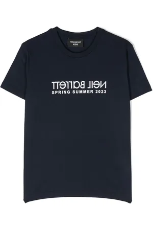 Neil Barrett T-shirt med logotryk