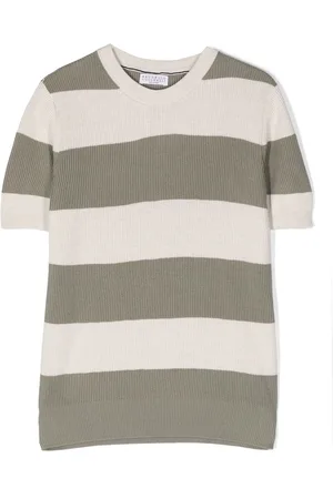 Brunello Cucinelli Stribet kortærmet T-shirt