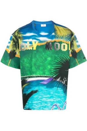 Etro Kortærmet T-shirt med grafisk tryk