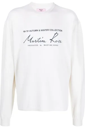 MARTINE ROSE Sweatshirt med rund hals og logotryk
