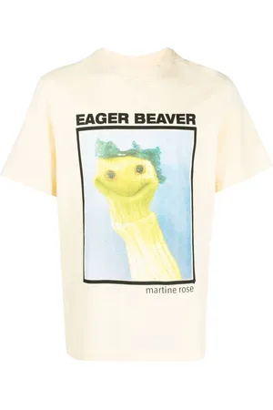 MARTINE ROSE T-shirt med grafisk tryk