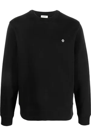 Sandro Sweatshirt med rund hals og kors-broderi