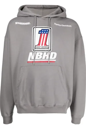 NEIGHBORHOOD X Harley Davidson hættetrøje med logotryk