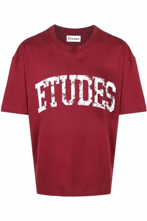 Etudes Kortærmet T-shirt med logotryk