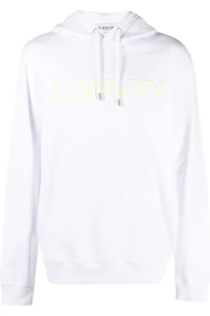 Lanvin Hættetrøje med broderet logo og påsyet lomme