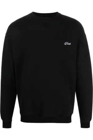Drôle de Monsieur Ensfarvet sweatshirt med rund hals