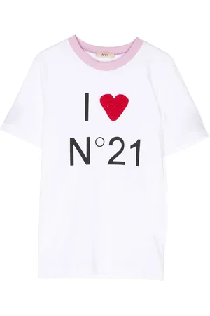 Nº21 Kortærmet T-shirt med logotryk