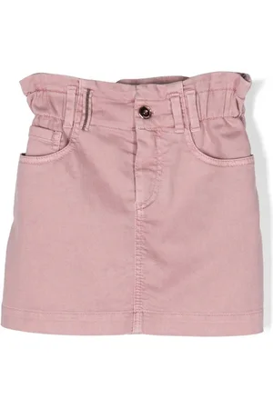 Brunello Cucinelli Farvebehandlet denimnederdel