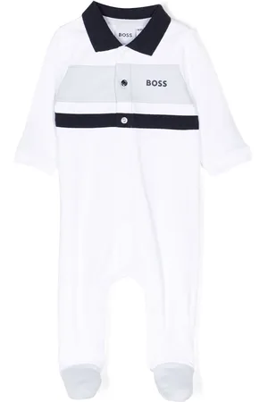 HUGO BOSS Logo-print stretch-cotton romper