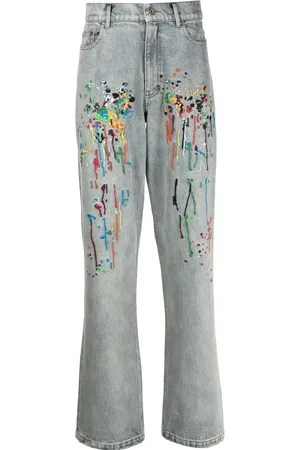MOSTLY HEARD RARELY SEEN Jeans med lige ben og broderi