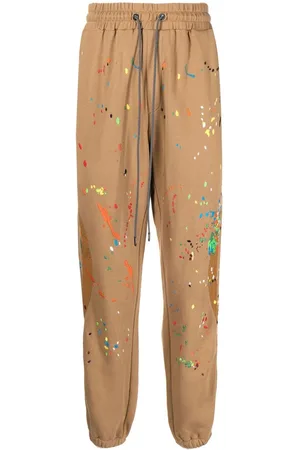 MOSTLY HEARD RARELY SEEN Warped joggingbukser med malet broderi