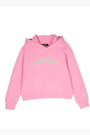 Dsquared2 Langærmet hættetrøje med broderet logo