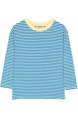 Kindred Stribet T-shirt med kontrastkant