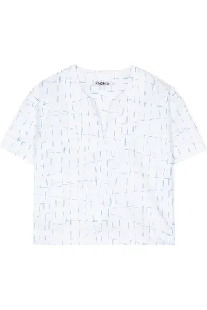 Kindred Kortærmet bluse med Jotline-tryk