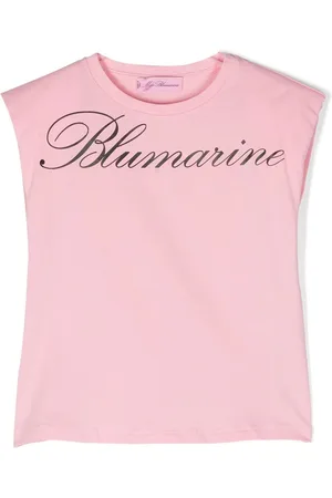MISS BLUMARINE T-shirt med sommerfugletryk
