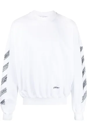 OFF-WHITE Sweatshirt med Scribble Diag-tryk