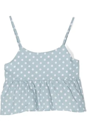 Aspesi Polkaprikket cropped top