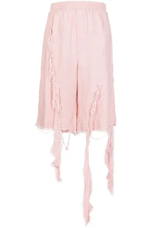 Natasha Zinko Shorts i hamp med slitageeffekt