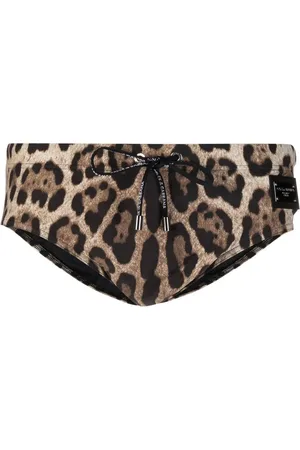 Dolce & Gabbana Badebukser med leopardtryk