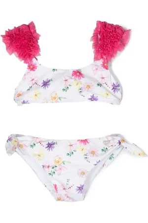 MONNALISA Blomstret bikini med ruche