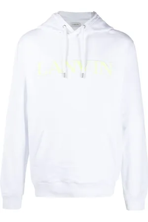 Lanvin Hættetrøje med broderet logo og påsyet lomme