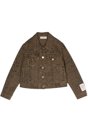 Golden Goose Denimjakke med leopardtryk