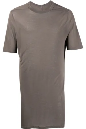 Rick Owens Lang T-shirt med rund hals