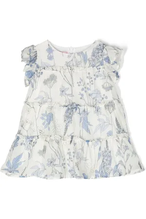 MISS BLUMARINE Flæsekjole med blomstertryk